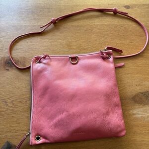 SOLD 
Sapahn Handmade Pink Leather Crossbody Bag